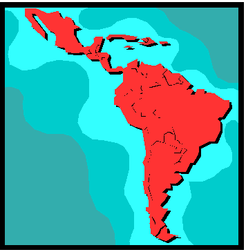 Central and South America are the initial homelands for the cane toad.  Image from Microsoft clipart.